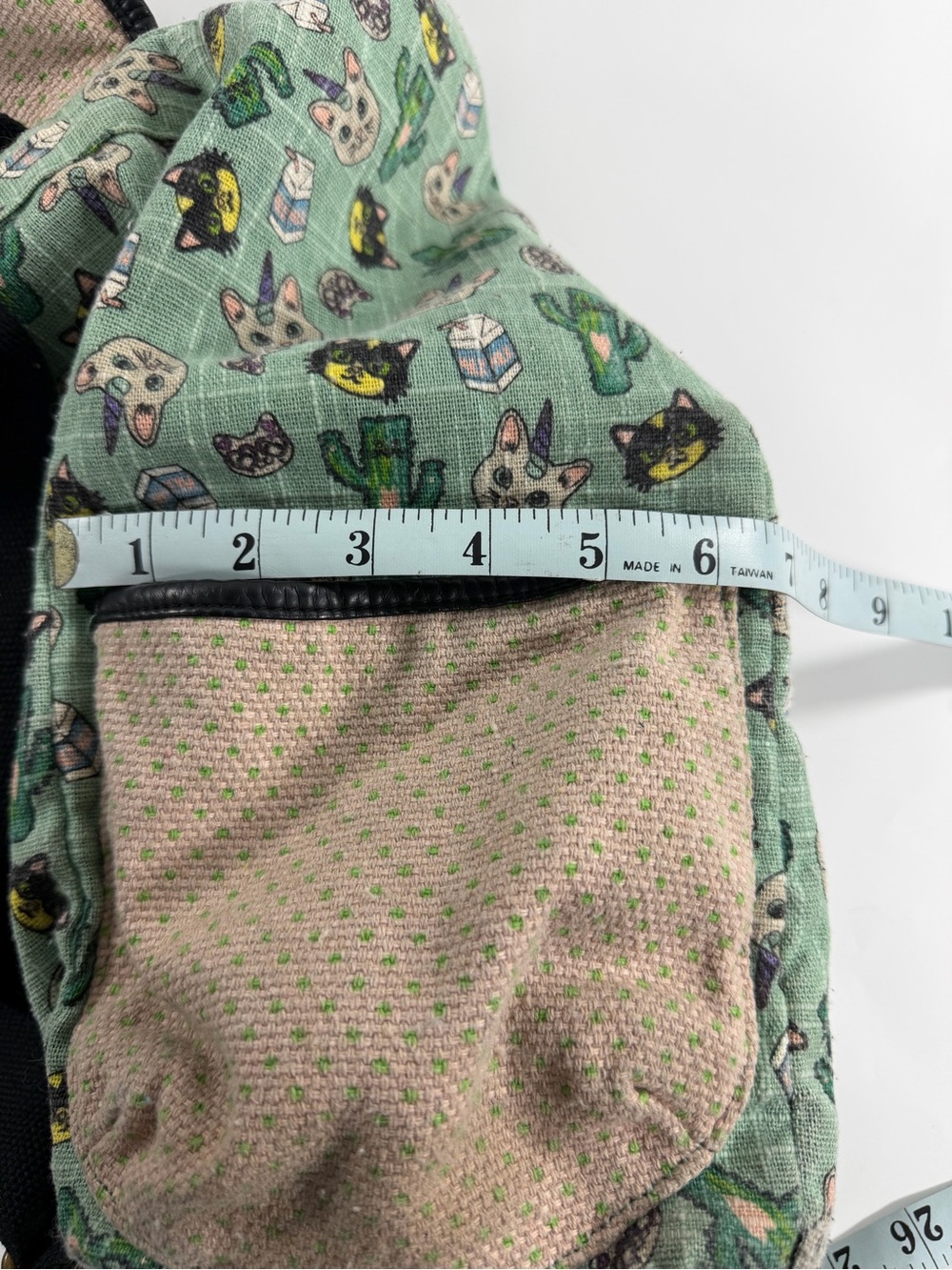 Cat Print Backpack Witchy Cottagecore Kawaii Boho Mini Backpack Purse - Picture 6 of 10